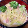 クックT5VPGF☆'s cooksnap of when they made ベーコンとブロッコリーのクリームパスタ.