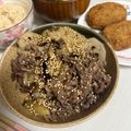 ベルちゃんパンケーキ's cooksnap of when they made 牛バラ肉と蓮根となすの生姜炒め.