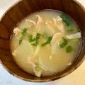 yu🐓's cooksnap of when they made 豚バラ肉と大根＆葉っぱ入りお味噌汁.