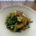 ＊たかちゃん＊'s cooksnap of when they made 人参葉とツナの卵炒め.