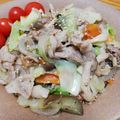 クックHBQ370☆'s cooksnap of when they made ご飯が進む！塩ダレの豚バラ肉野菜炒め☆☆.