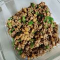 Mary٭•･❁'s cooksnap of when they made 納豆ひき肉のレタス包み.