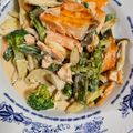 tecalin's cooksnap of when they made 簡単美味しい！鮭としめじのマヨソース和え.