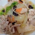 はぁぴょん's cooksnap of when they made 豚肉と白菜の中華あんかけ丼♡.