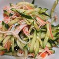ゆるмαмα's cooksnap of when they made きゅうりとカニかまの中華風ごま酢あえ.