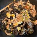 t3☆9's cooksnap of when they made 豚肉ときくらげの卵炒め.