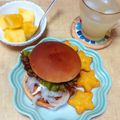 うたかた。's cooksnap of when they made おうちで✿モ○風✿照り焼きチキンバーガー.