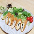 まる゜'s cooksnap of when they made 柔らかササミチーズフライ♡.