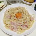 クックE662AA☆'s cooksnap of when they made 簡単カルボナーラ.