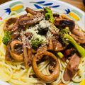 kinniko's cooksnap of when they made 簡単☆コクうま！イカのトマトソース煮.