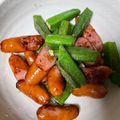 ♬のんのこ日和♬'s cooksnap of when they made 簡単！ウインナーとオクラのバター醤油.