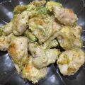 TeaChan214's cooksnap of when they made ニンニク鶏のアボカド炒め.