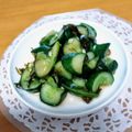 urara☆☆'s cooksnap of when they made キュウリの塩昆布和え.