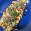 K0A9O0R8U♪'s cooksnap of when they made 焼きそばリメイク☆オムソバ.