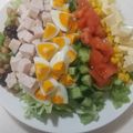 roll21's cooksnap of when they made おもてなし♡チキンとアボカドのコブサラダ.
