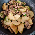 ラフロイグ31年's cooksnap of when they made 豚細切れと長芋のニンニクオイ炒め.