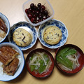 よちりん's cooksnap of when they made えのき茸と絹さやの澄まし汁.