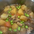 Pugまこちゃん's cooksnap of when they made 圧力鍋５分！でお店の肉じゃが.