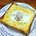 YCHキッチン's cooksnap of when they made 朝食に！我が家の究極のハムエッグトースト.