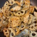 toma905's cooksnap of when they made 簡単！鮭とれんこんの甘酢炒め.