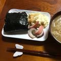 Ruriluru's cooksnap of when they made ハムおにぎりサンド.
