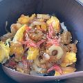 Mieまま's cooksnap of when they made 【楽めし】照り焼きちくわのふわたま丼.