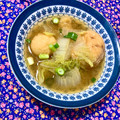 ふたごゆき's cooksnap of when they made ★ごま香る白菜とさつま揚げのみそ汁★.