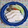 mmameco's cooksnap of when they made お酢でやわらか効果！むね蒸し鶏.