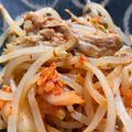 mantacarp's cooksnap of when they made もやしでボリュームアップ豚キムチ.