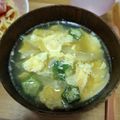 crr611's cooksnap of when they made ふんわり☆オクラと卵のコンソメスープ.