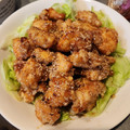 ウッピィ's cooksnap of when they made 柔らかい！鶏むね肉の唐揚げ★ごま甘辛だれ.