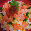 ゆありせママ's cooksnap of when they made サーモンといくらの海鮮ちらし寿司.