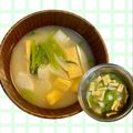 yu🐓's cooksnap of when they made 白カブと油揚げの味噌汁.