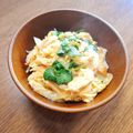 もふもふクロさん's cooksnap of when they made 我が家の丼☆竹輪と天かすの卵とじ丼☆.