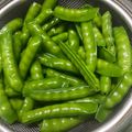 トコタン's cooksnap of when they made 絹さやの茹で方.