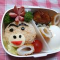 ★ほのどんママ★'s cooksnap of when they made はなかっぱとももかっぱちゃんのキャラ弁♪.