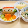 9101204's cooksnap of when they made 運動会の弁当キャラ弁しろくまポケット稲荷.