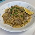 卯月のうさぎ２０１４'s cooksnap of when they made 鮭フレークときのこの✿和風スパゲティ✿.