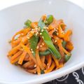 スーちん☆彡's cooksnap of when they made 【簡単副菜】ピーマンと人参の金平.