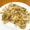 vabochan's cooksnap of when they made 美味し過ぎる☆蓮根の磯辺揚げ焼き.