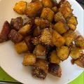 chiko's cooksnap of when they made 揚げ焼きで簡単♡カリホクッな大学芋.