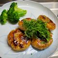 美らはいび's cooksnap of when they made れんこんシャキシャキ！鶏ひき肉のつくね.