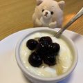ズー©️'s cooksnap of when they made 娘が作る♡はちみつブルーベリーヨーグルト.