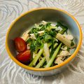 Laufen's cooksnap of when they made 大葉香るささみと長芋のシャキサラダ.