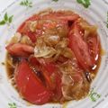くむちん's cooksnap of when they made ノンオイルドレで。新玉とトマトのあえもの.