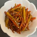 メイプルママ☆'s cooksnap of when they made レンジで作り置き！人参じゃが芋のきんぴら.