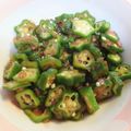 たぬき山の夏休み's cooksnap of when they made 夏の簡単副菜☆オクラの美味しい食べ方1位.