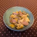 龍青空ママ's cooksnap of when they made 簡単お弁当にも！！しめじ魚肉ソ卵炒め.