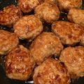 Blue's cooksnap of when they made つくねの甘辛照焼き.
