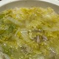 菜つ実☆ミ's cooksnap of when they made 鶏ももと白菜の生姜スープ.